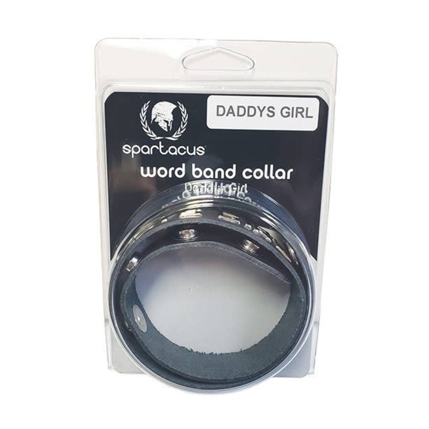 DADDY'S GIRL LEATHER WORD BAND COLLAR