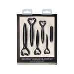 OUCH OUCH! SILICONE VAGINAL DILATOR SET AND BULLET IN BLACK