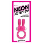 PIPEDREAM NEON RABBIT VIBRATING COCK RING - PINK