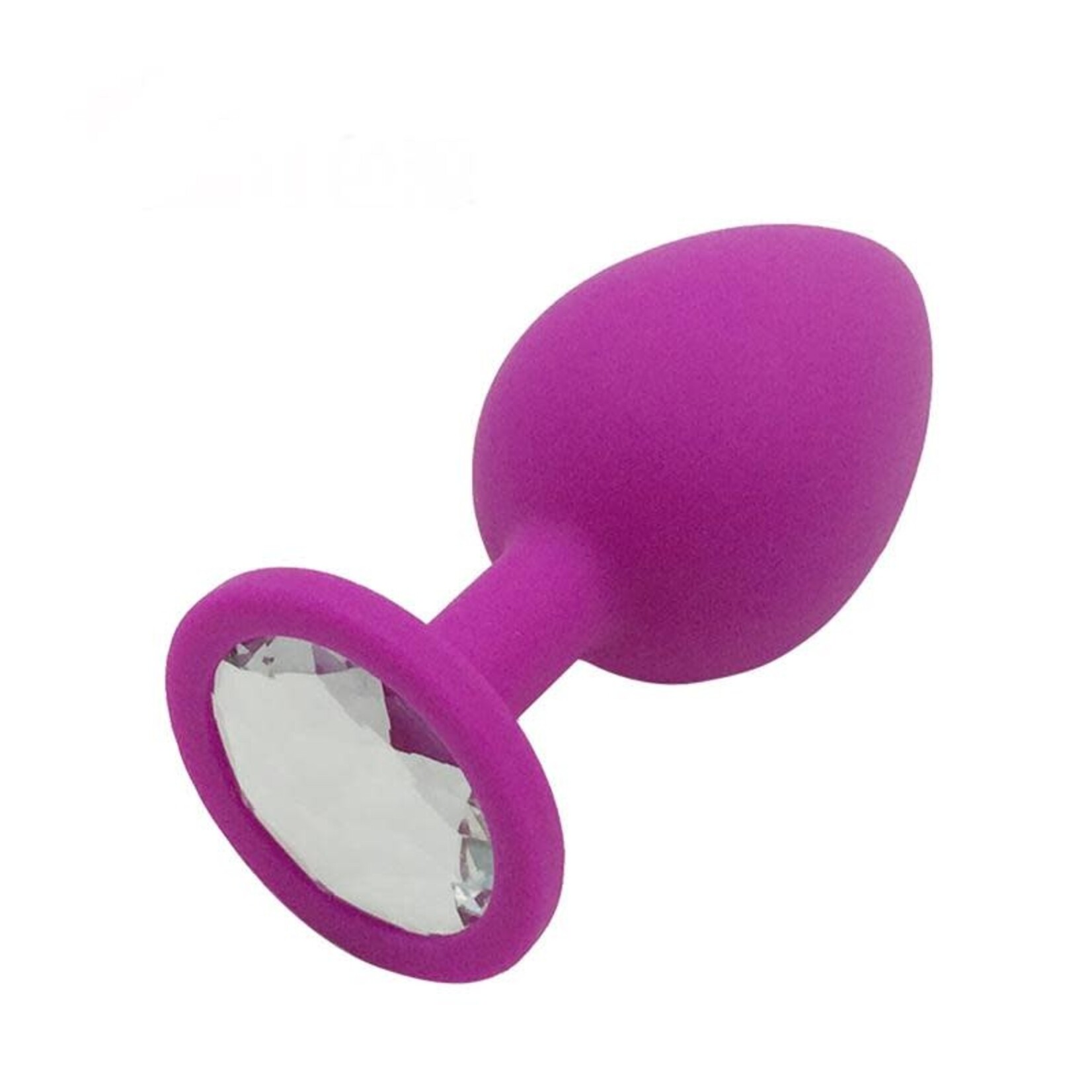 SILICONE JEWEL BUTT PLUG - SMALL ASSORTED COLOURS