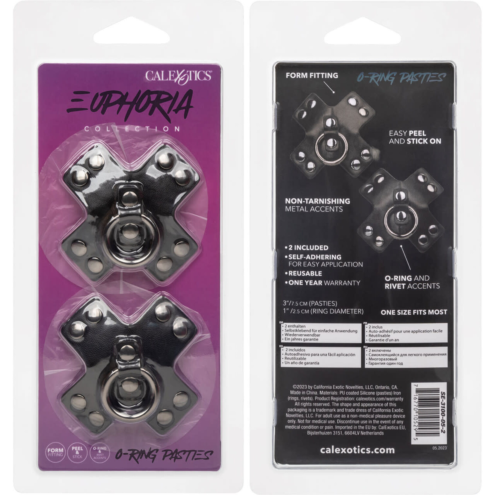 CALEXOTICS EUPHORIA COLLECTION O-RING PASTIES