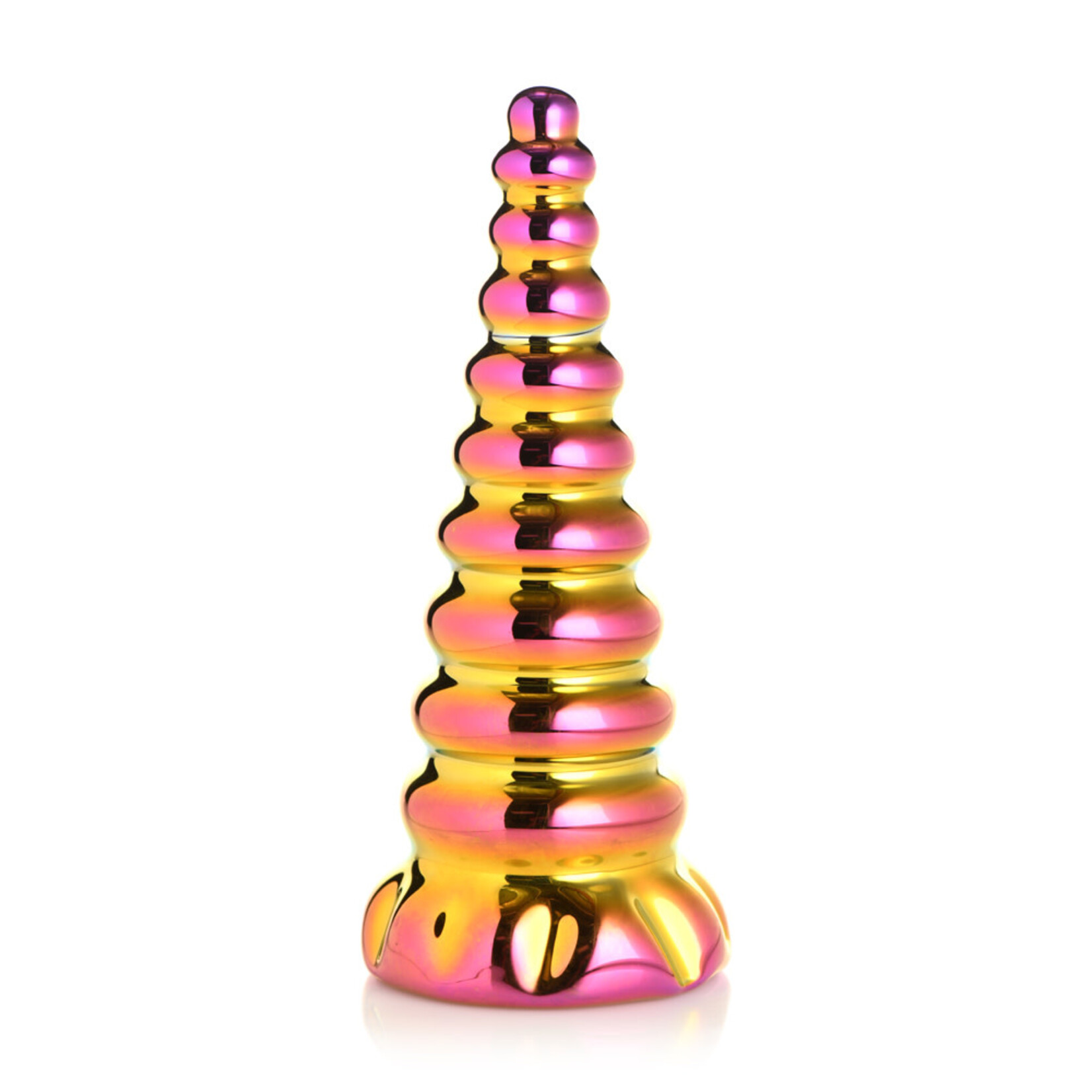 XR BRANDS CREATURE COCKS TWILIGHT RAINBOW GLASS DILDO