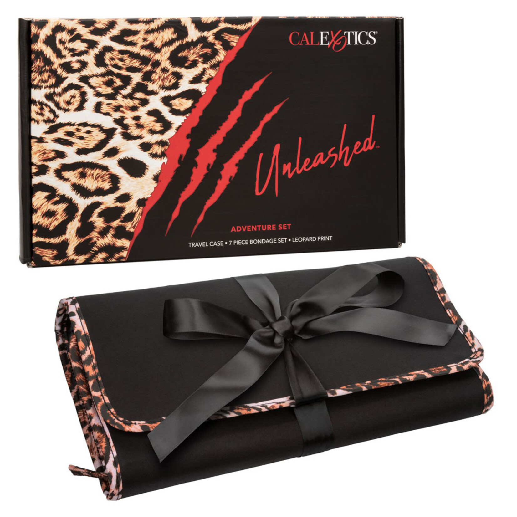 CALEXOTICS UNLEASHED ADVENTURE LEOPARD BONDAGE SET