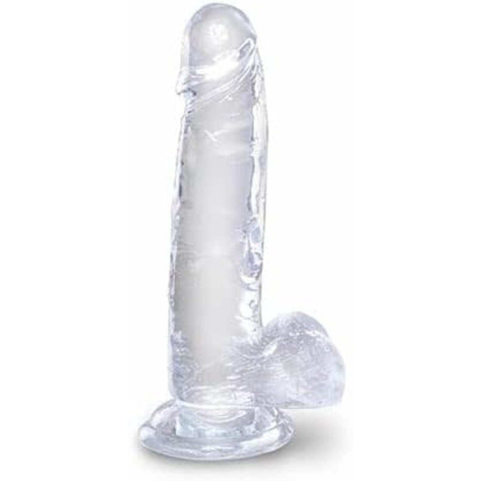 KING COCK KING COCK CLEAR 8" COCK WITH BALLS