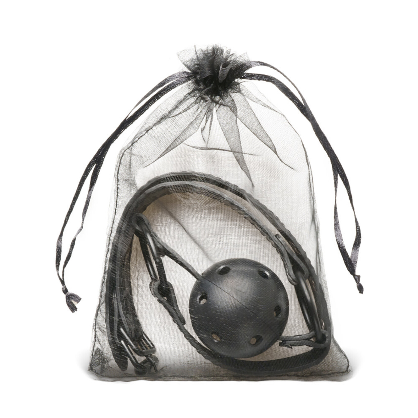 BLACK COLOR EMBOSSED BALL GAG