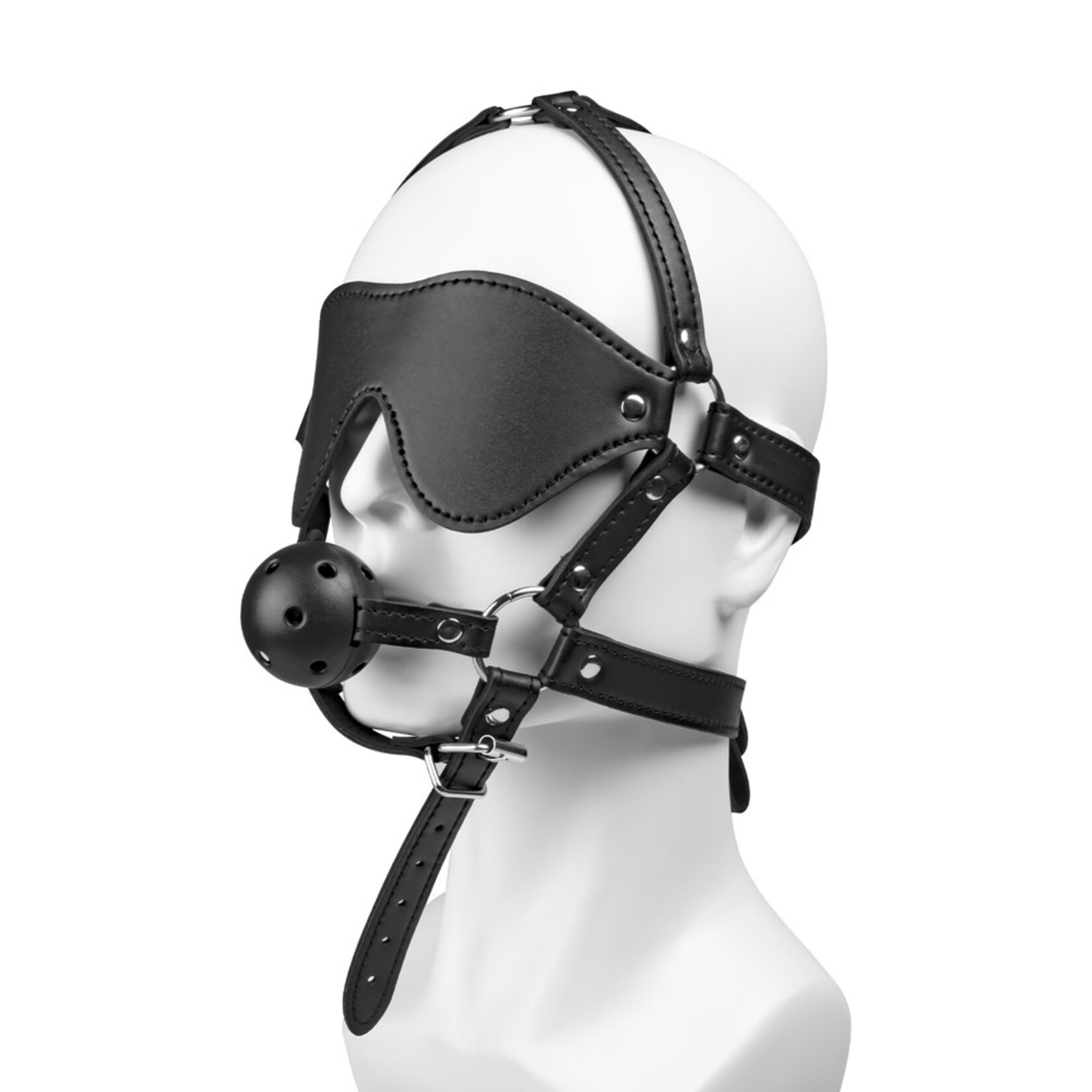 BLACK MASK WITH BALL GAG