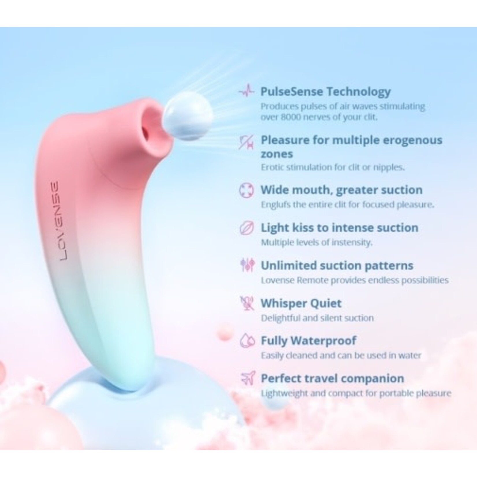 LOVENSE LOVENSE - TENERA 2 AIR PULSE CLITORAL STIMULATOR
