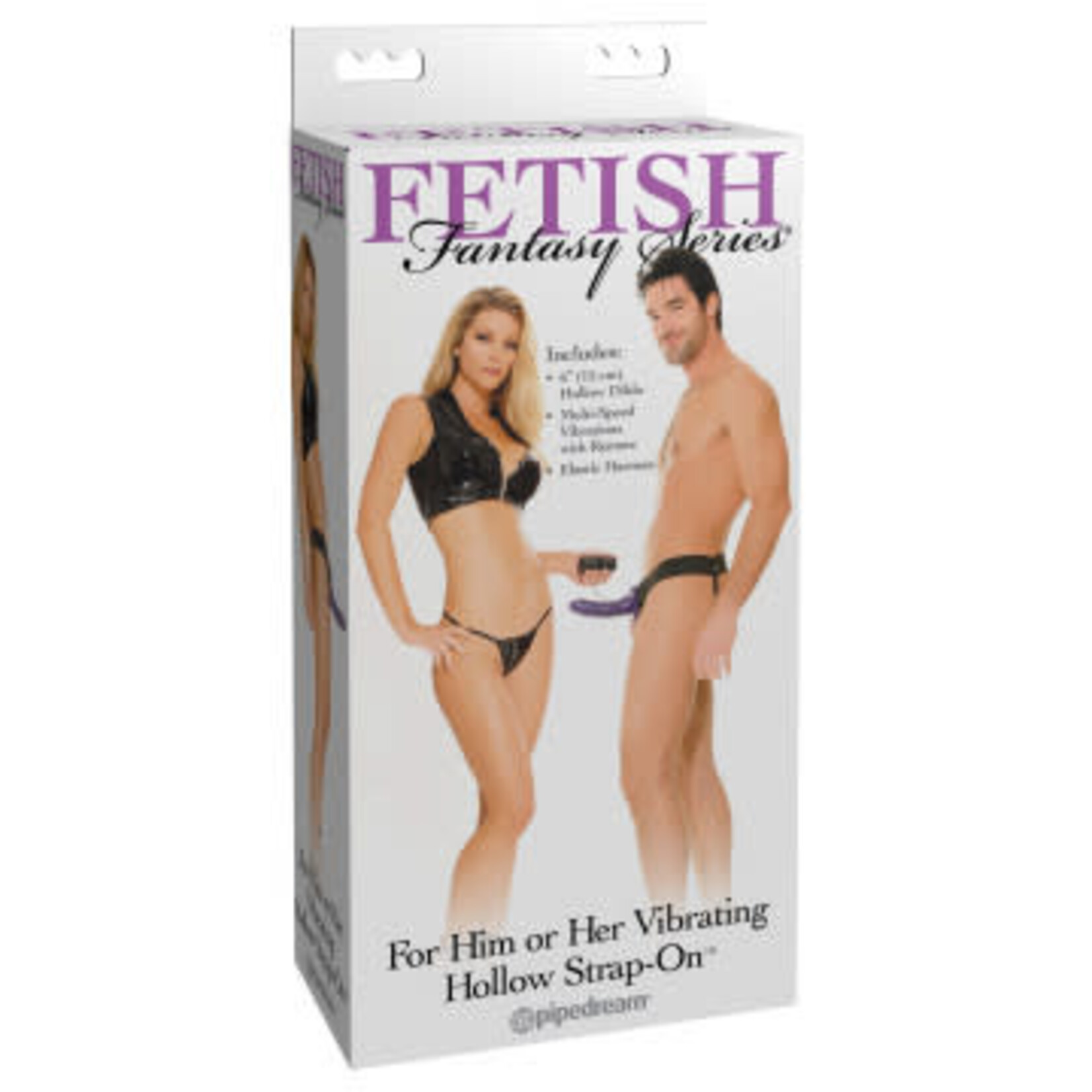 FETISH FANTASY FETISH FANTASY - VIBRATING HOLLOW STRAP ON - PURPLE