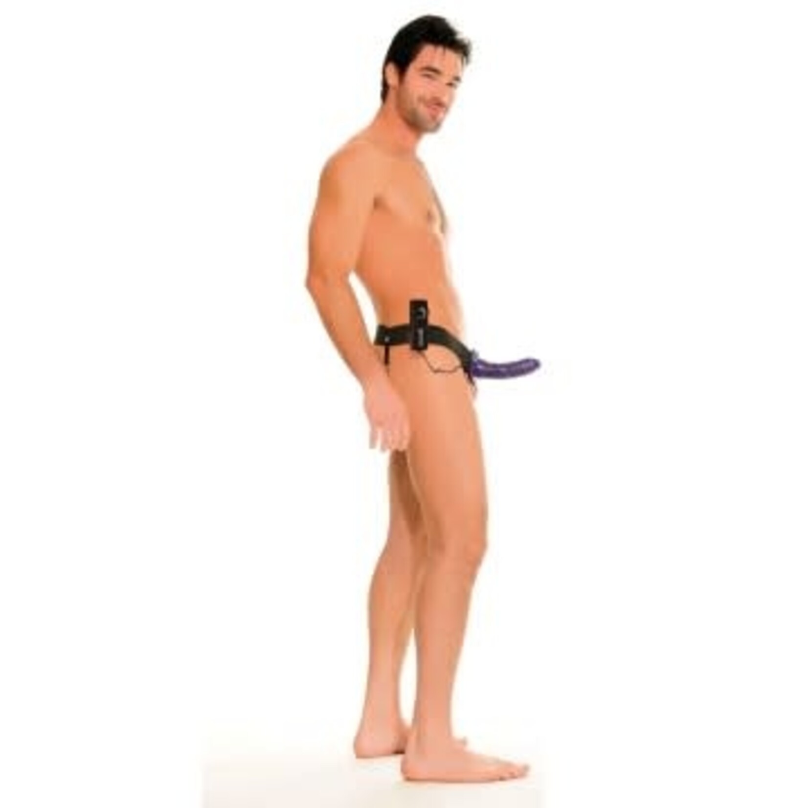 FETISH FANTASY FETISH FANTASY - VIBRATING HOLLOW STRAP ON - PURPLE