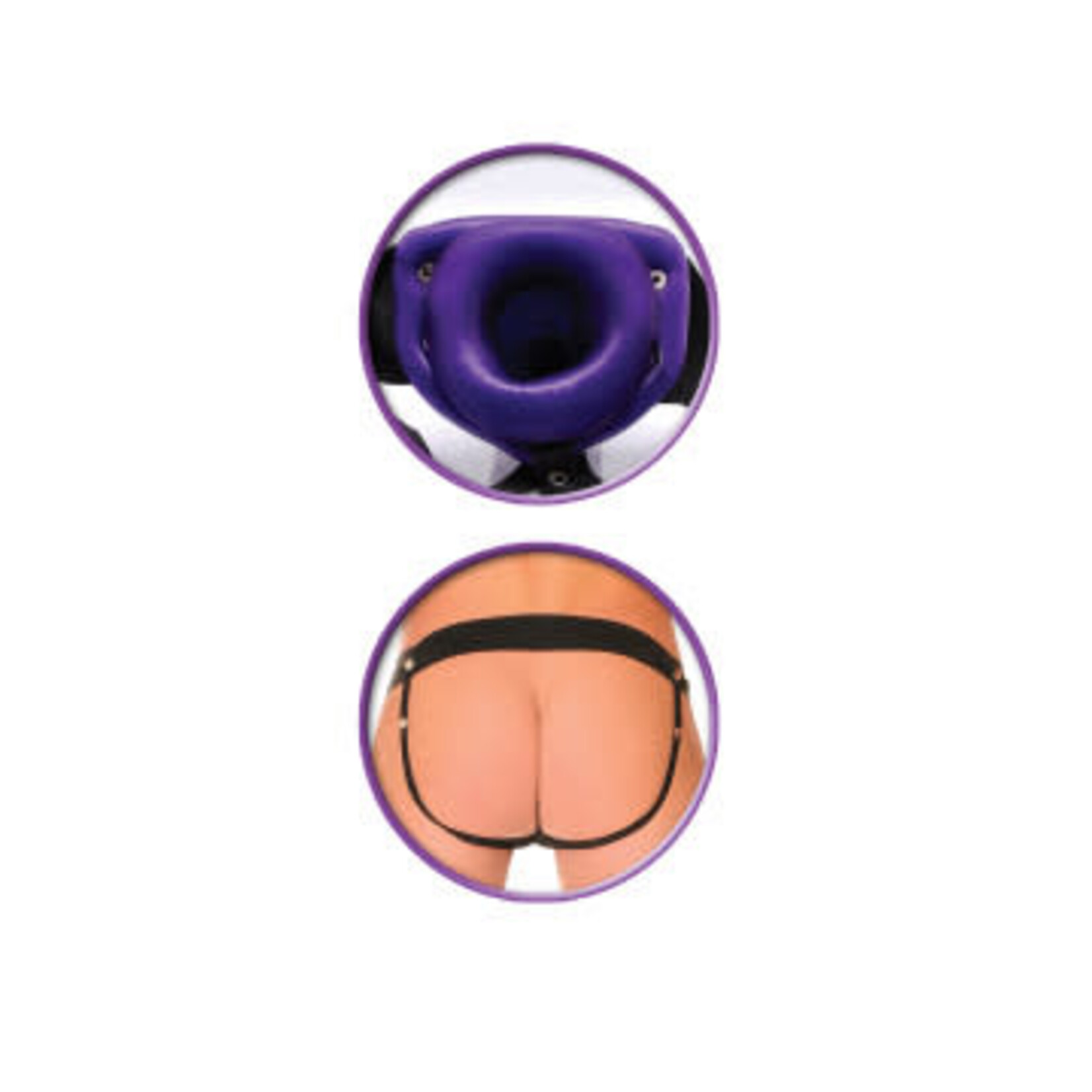 FETISH FANTASY FETISH FANTASY - VIBRATING HOLLOW STRAP ON - PURPLE