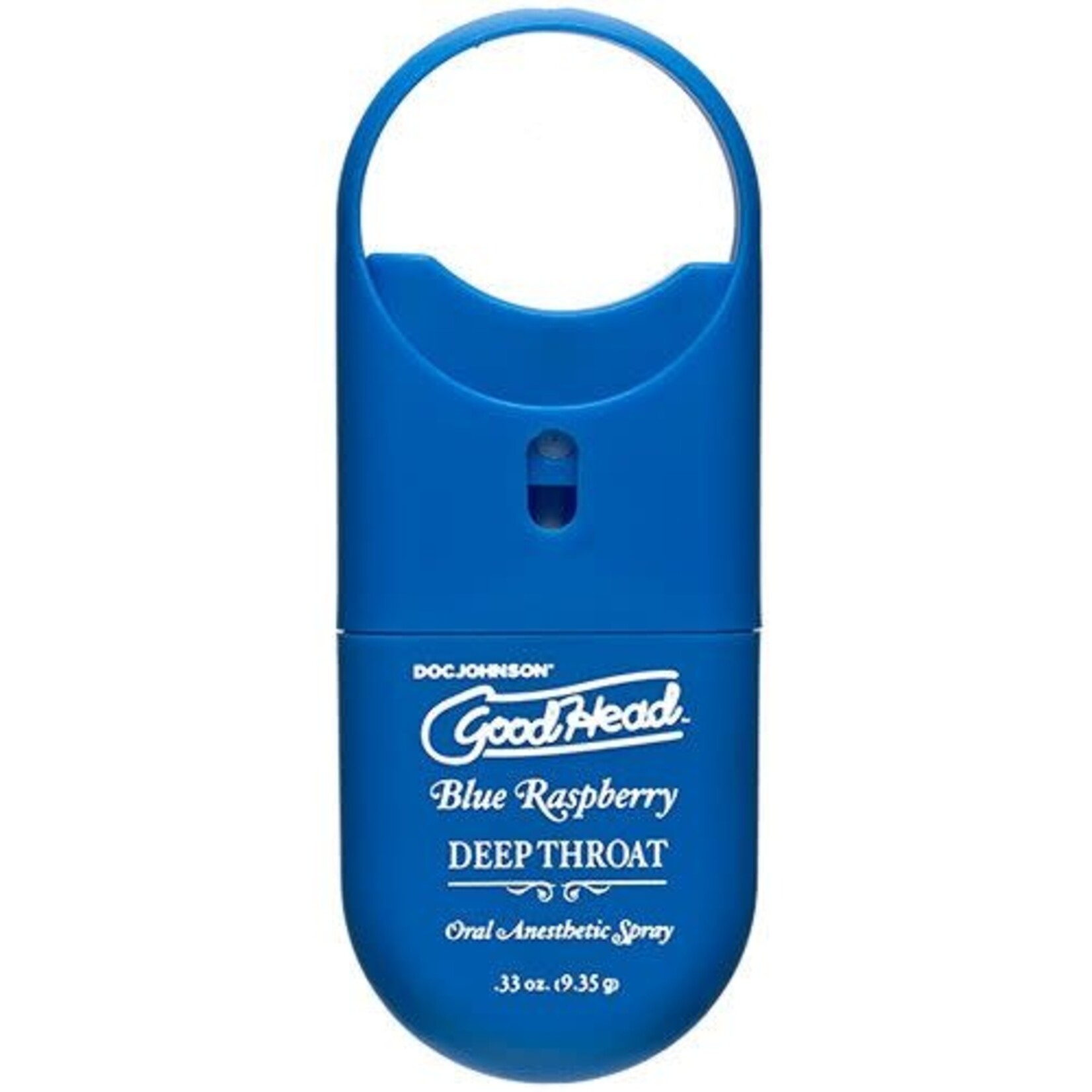 DOC JOHNSON GOODHEAD - DEEP THROAT SPRAY TO-GO - BLUE RASPBERRY (.30 OZ.)
