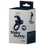 VEDO VEDO FRISKY BUNNY VIBRATING RING IN BLACK PEARL