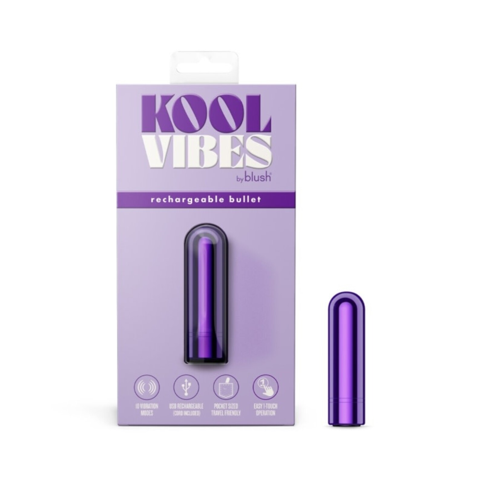 BLUSH BLUSH - KOOL VIBES - RECHARGEABLE MINI BULLET - GRAPE