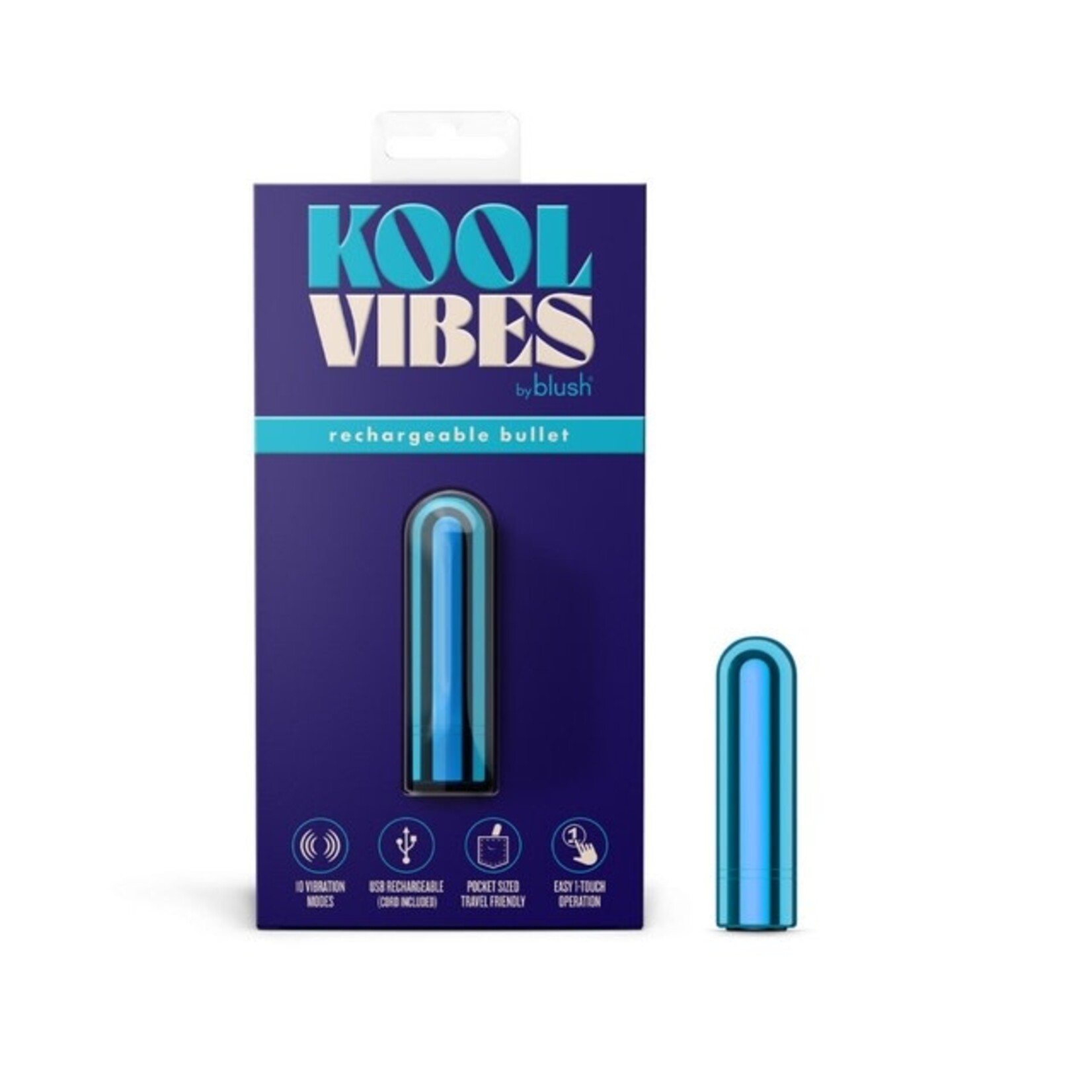 BLUSH BLUSH - KOOL VIBES - RECHARGEABLE MINI BULLET - BLUEBERRY