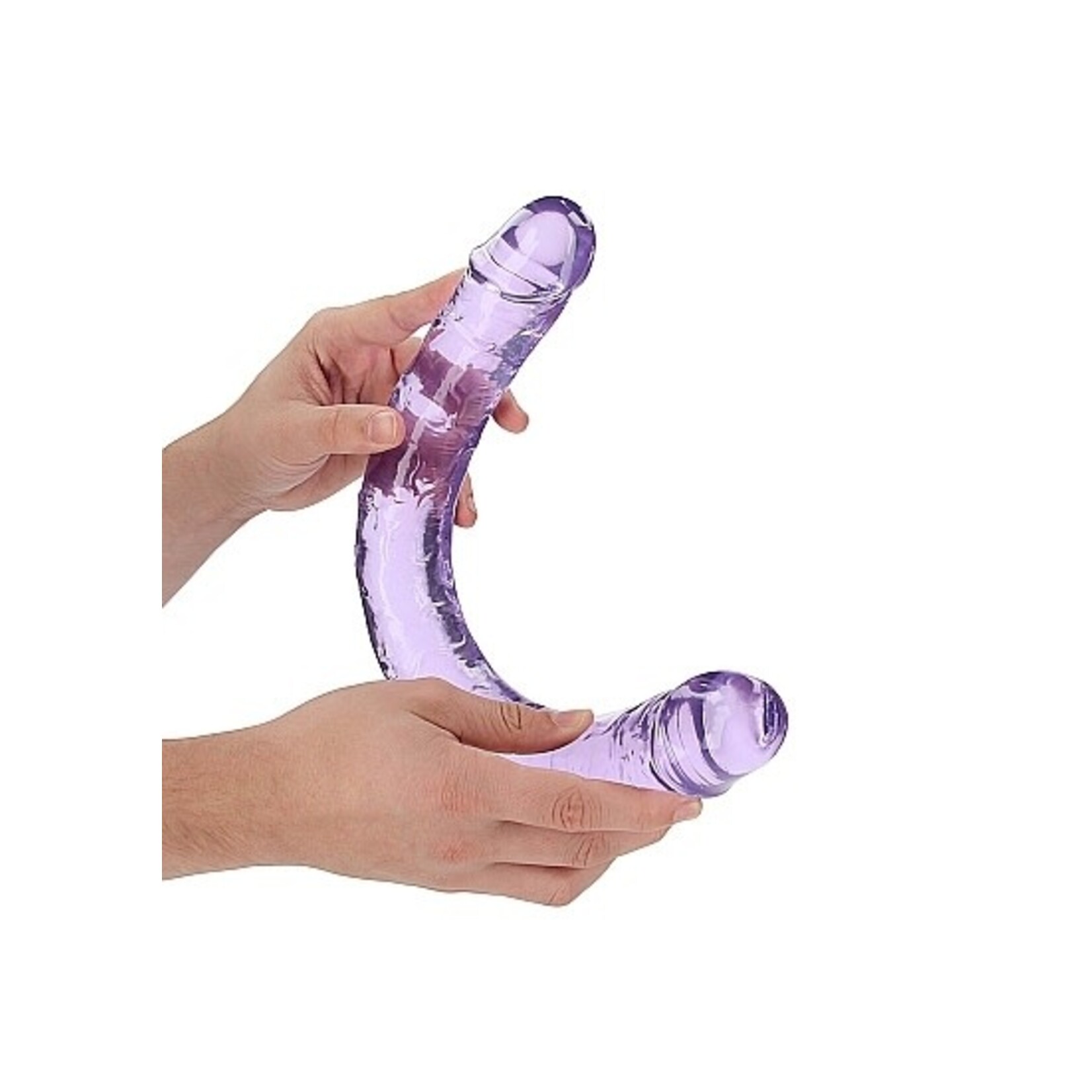 SHOTS SHOTS - REALROCK - 18" DOUBLE DONG - PURPLE