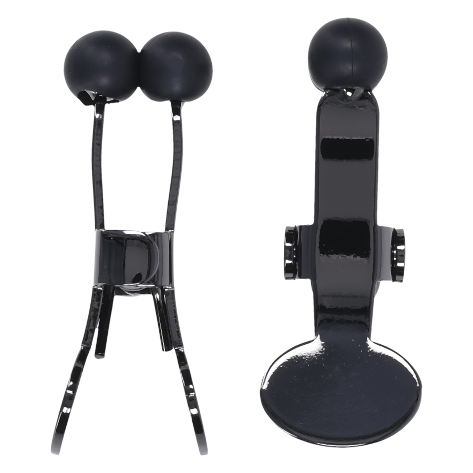 DOC JOHNSON MERCI NIPPERS STAINLESS STEEL NIPPLE CLAMPS WITH SILICONE TIP BLACK