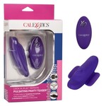 CALEXOTICS LOCK-N-PLAY REMOTE PULSATING PANTY TEASER PURPLE