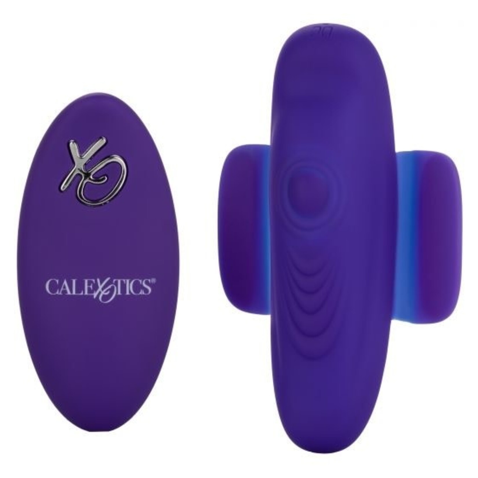 CALEXOTICS LOCK-N-PLAY REMOTE PULSATING PANTY TEASER PURPLE