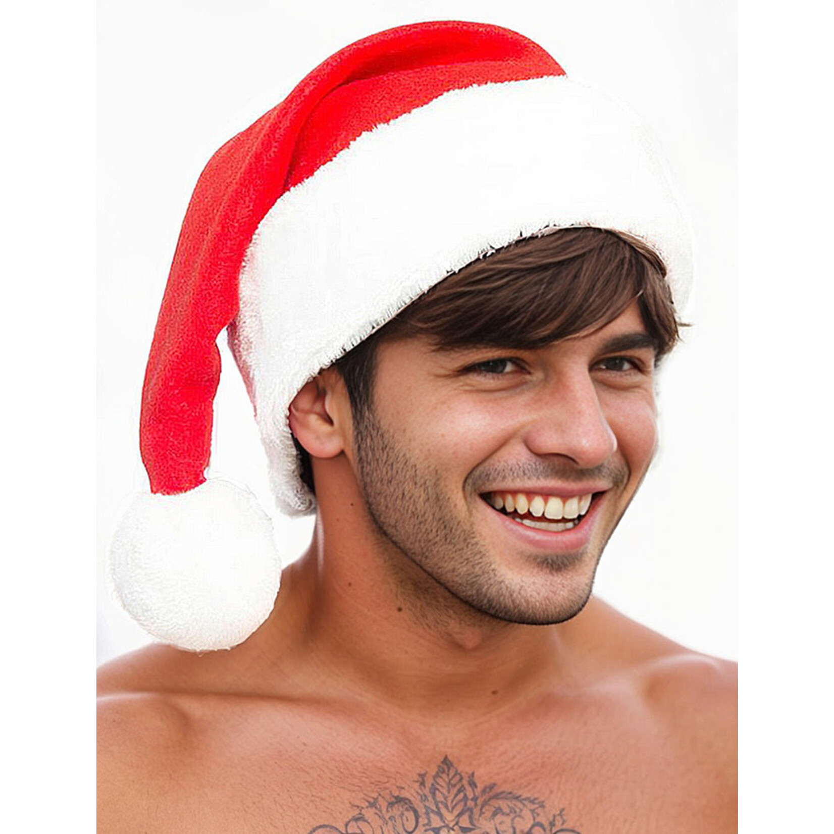 OH YEAH! -  HIGH QUALITY PLUSH SANTA HAT AS SHOWN  ONE SIZE