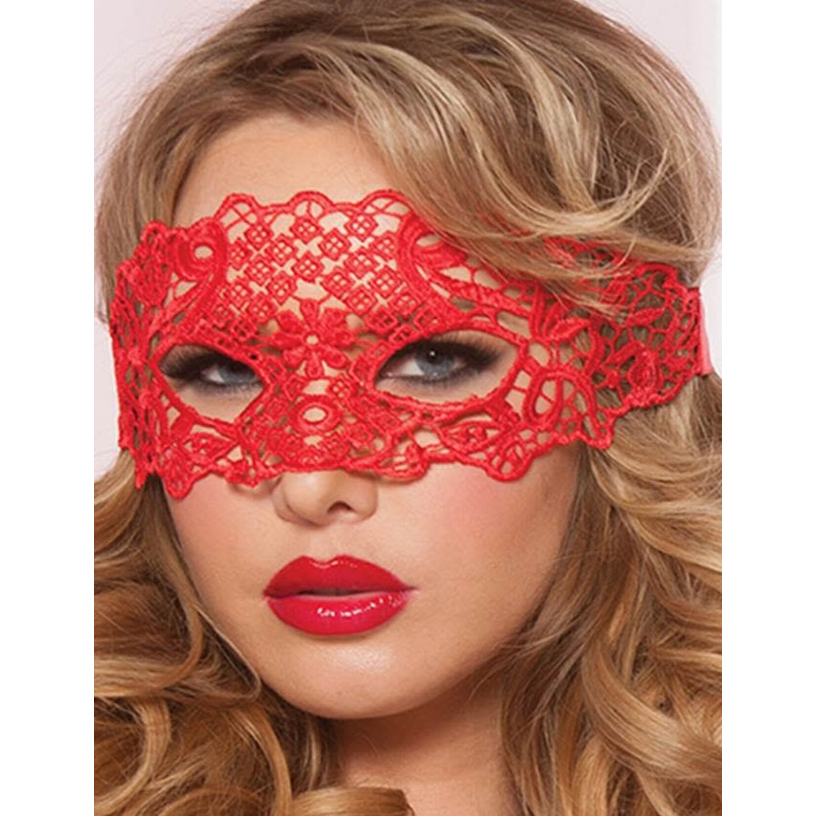 OH YEAH! -  2PCS ENCHANTING RED LACE EYE MASK AS SHOWN