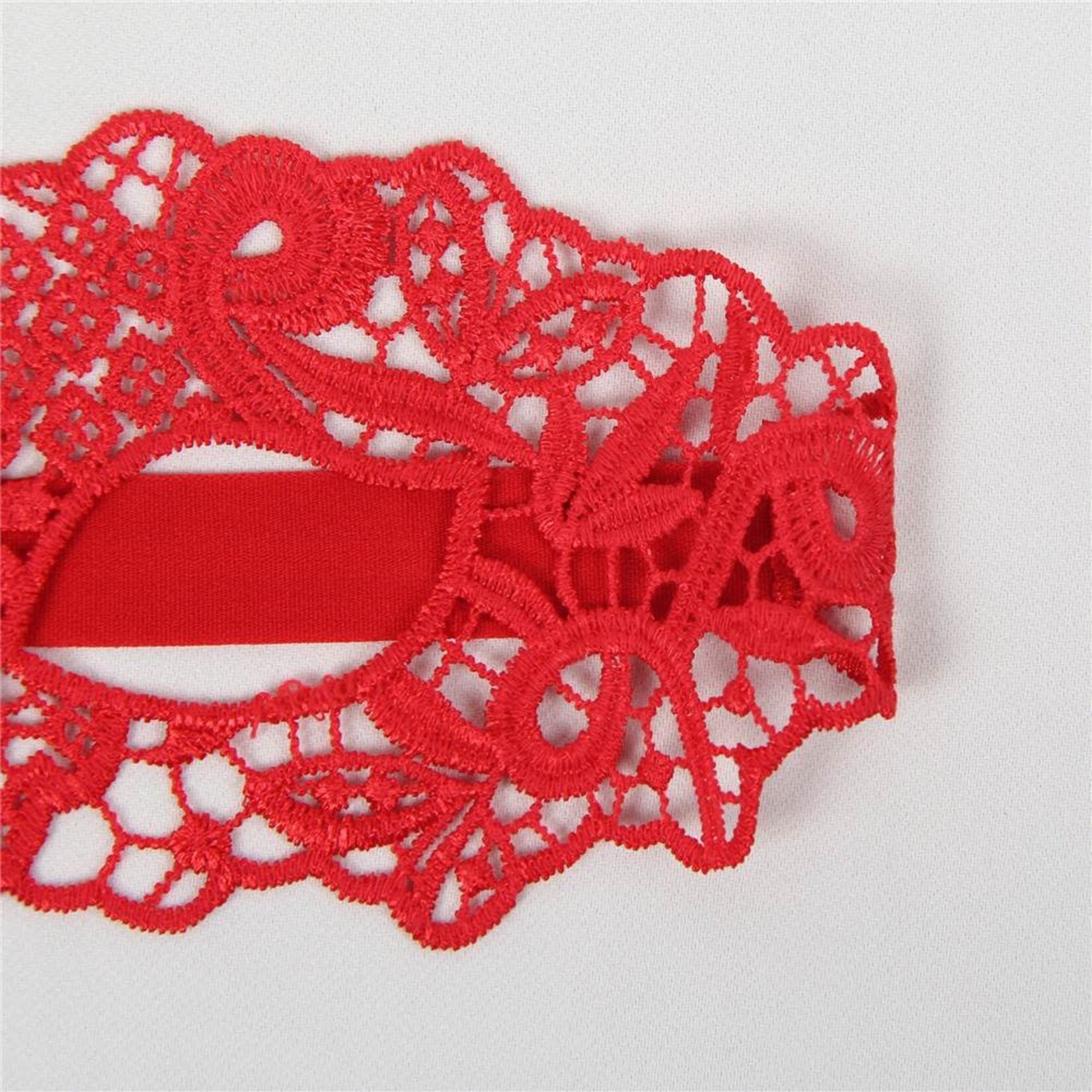 OH YEAH! -  2PCS ENCHANTING RED LACE EYE MASK AS SHOWN