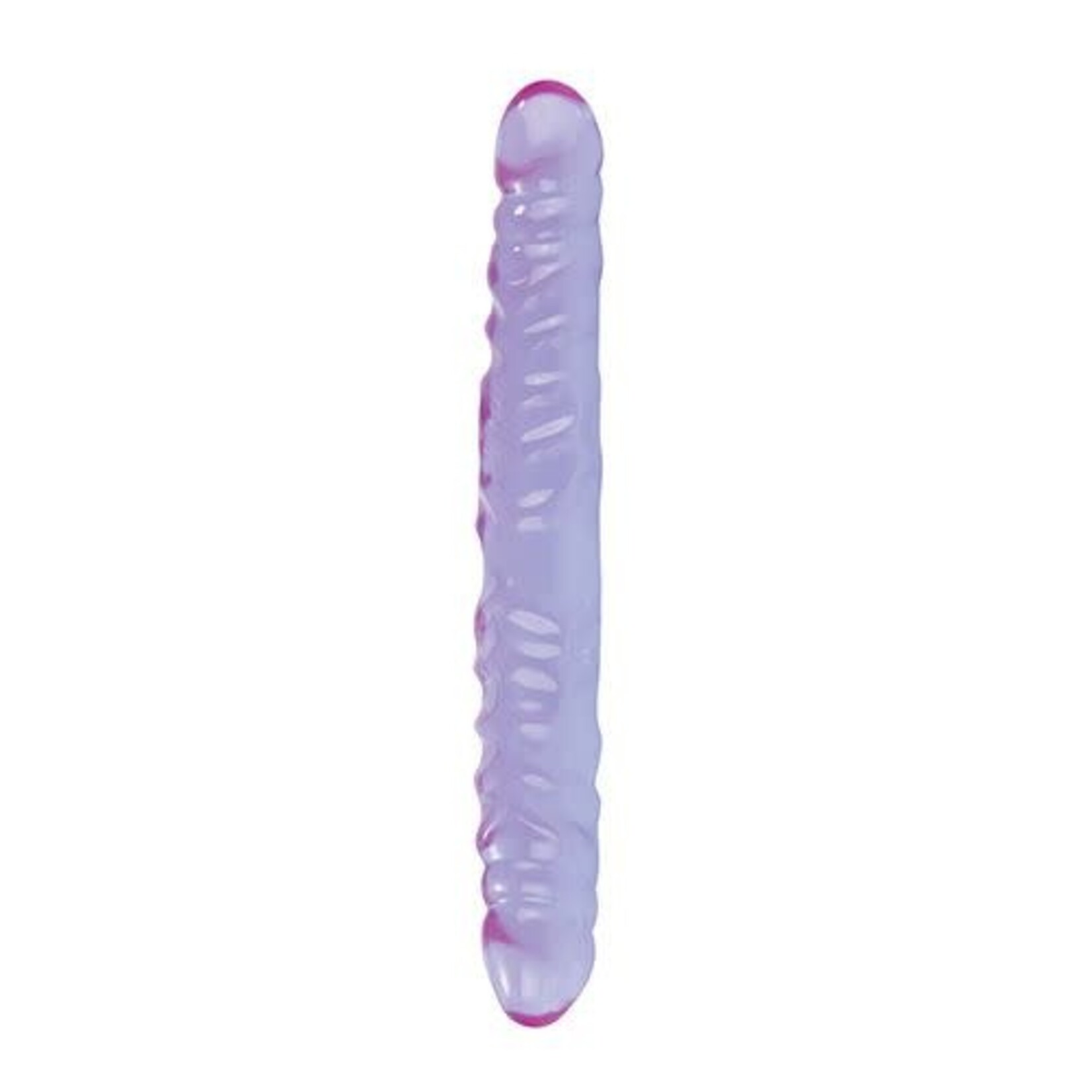 CALEXOTICS REFLECTIVE GEL 12 INCH VEINED DOUBLE DILDO