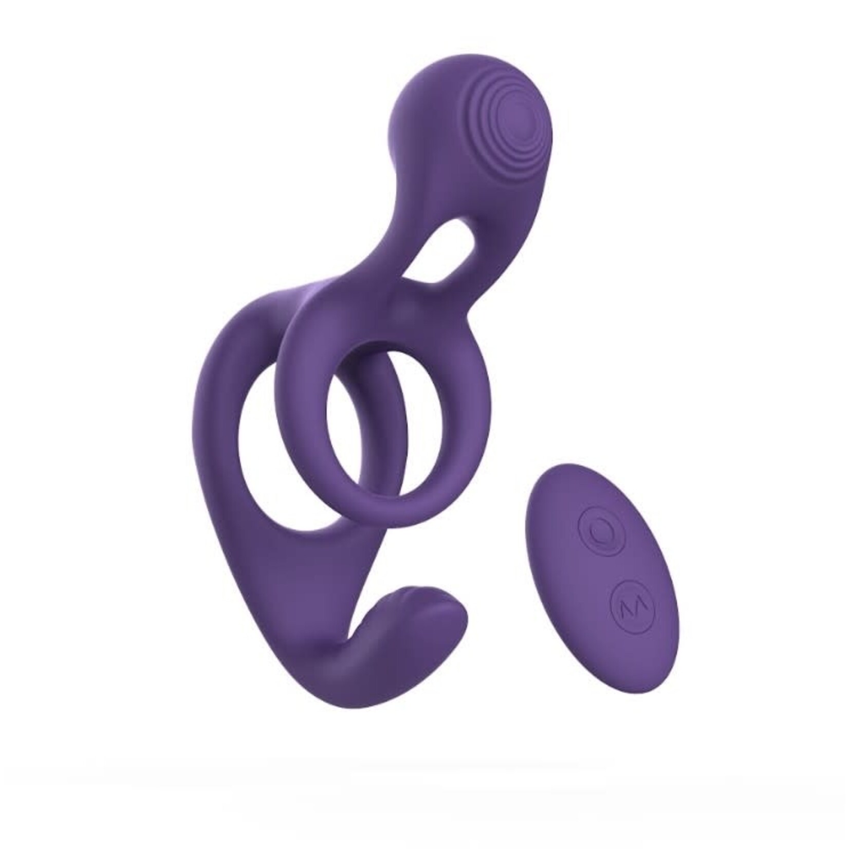 TRACY'S DOG TRACY'S DOG GEMSTERLIQUID FULL SILICONE COCK RING PURPLE
