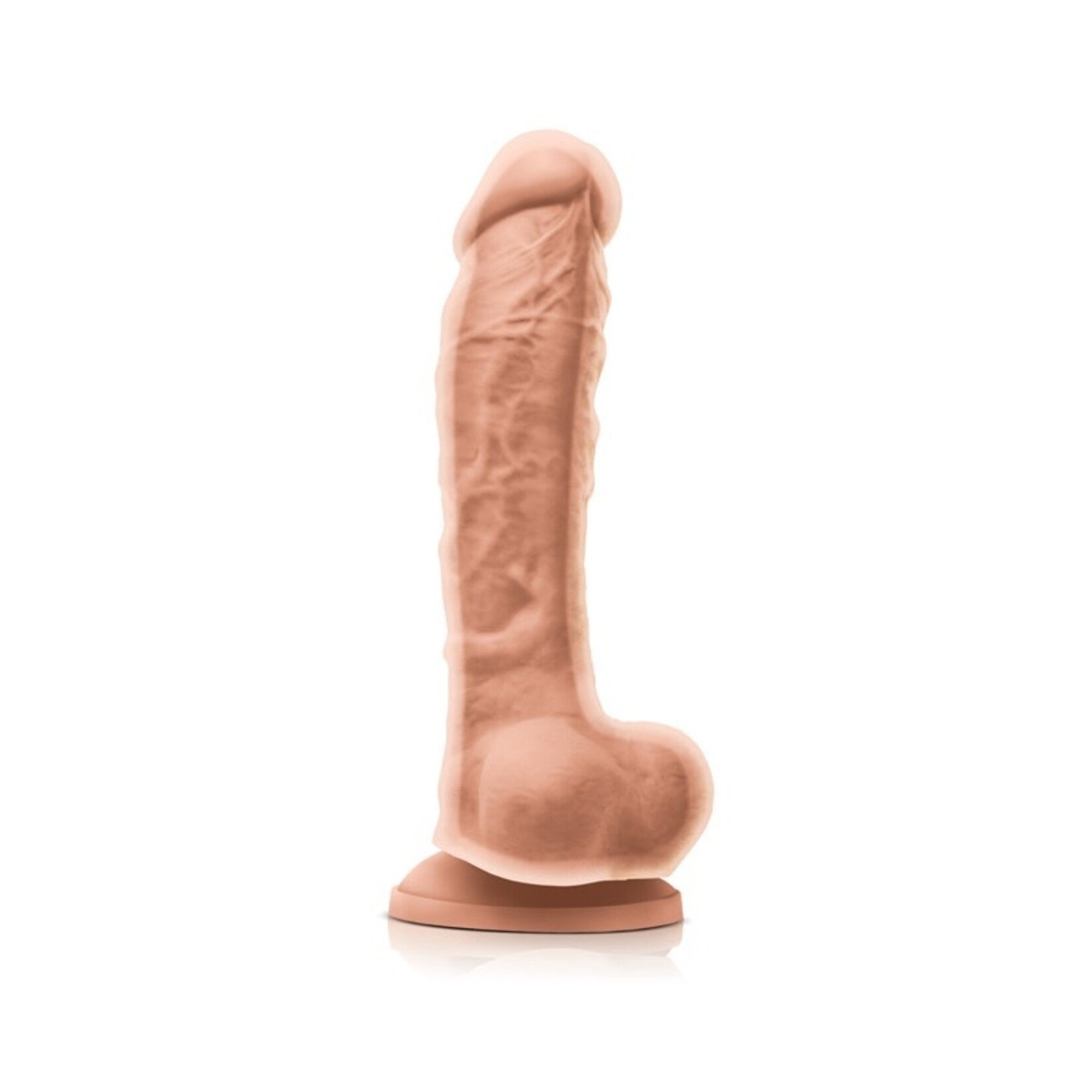 NS NOVELTIES NS - COLOURS - DUAL DENSITY - 8" DILDO - WHITE
