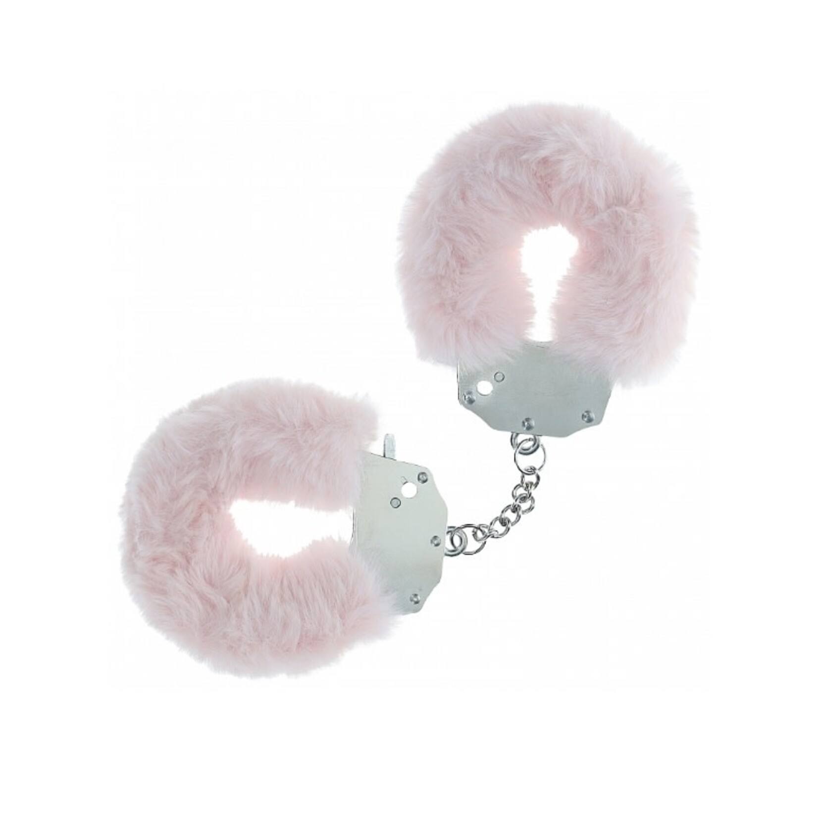 OUCH SHOTS - OUCH! - HEAVY-DUTY FLUFFY HANDCUFFS - POWDER PINK