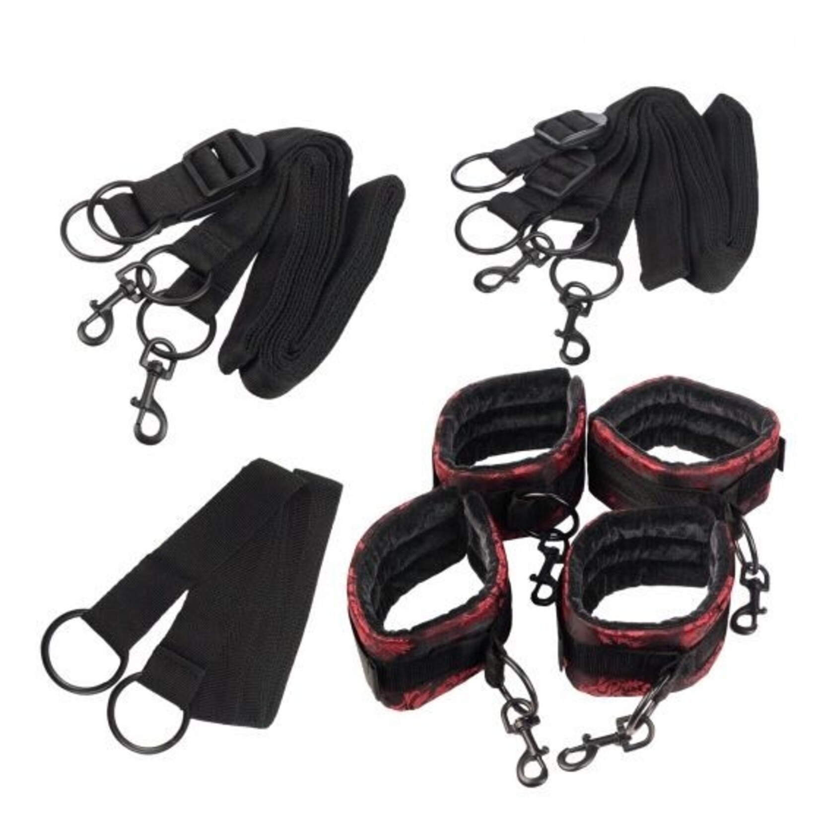 CALEXOTICS SCANDAL BED RESTRAINTS - RED