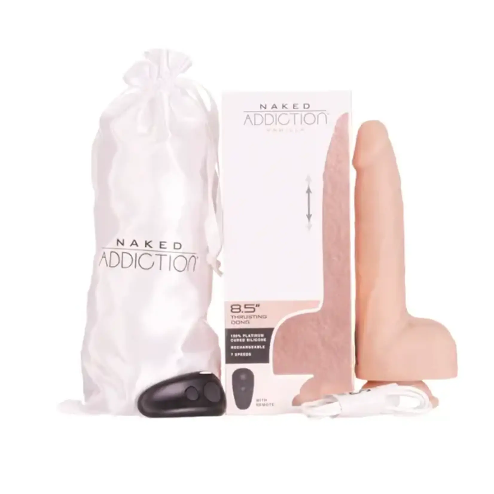 NAKED ADDICTION 8.5" THRUSTER - VANILLA
