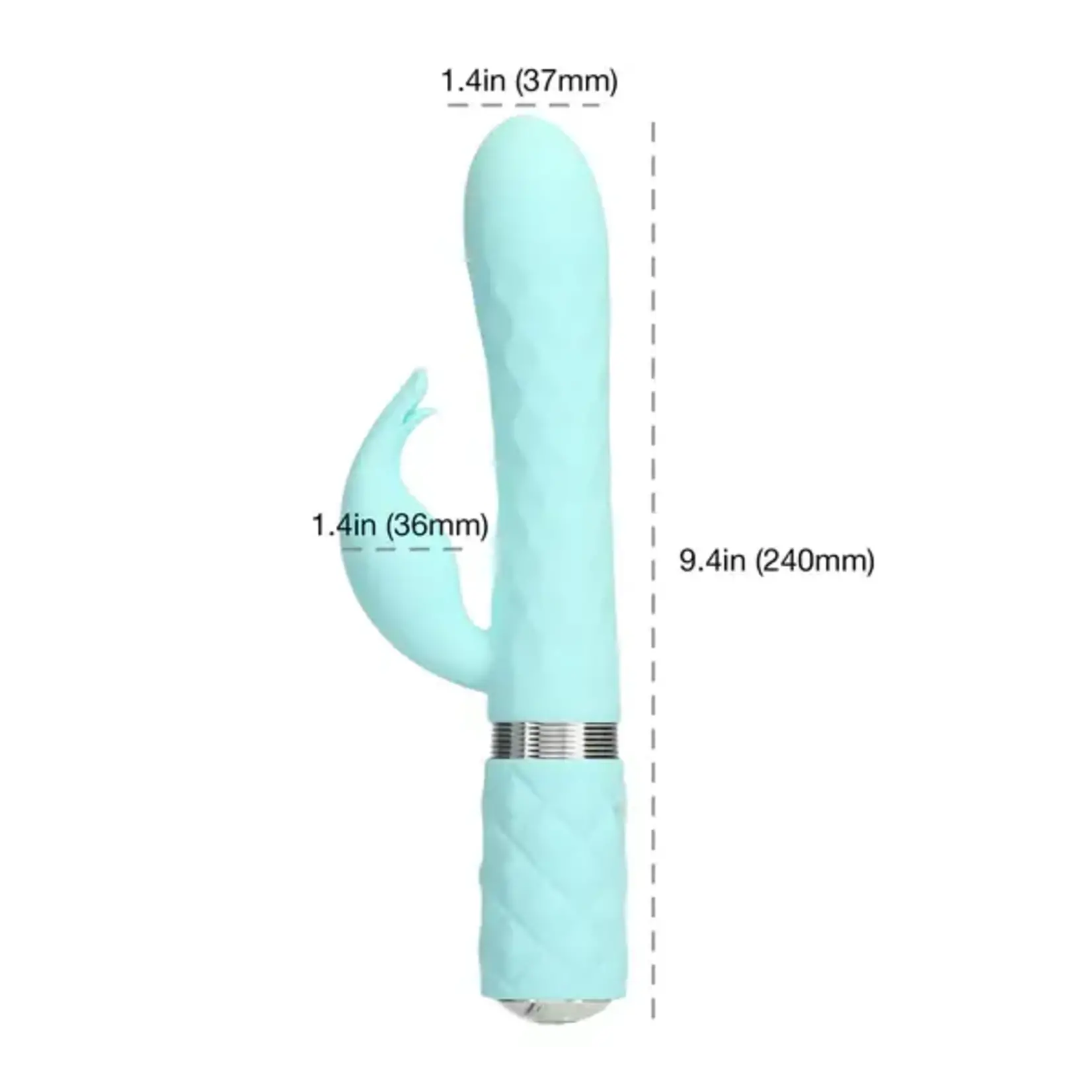 PILLOW TALK LIVELY - LUXURIOUS DUAL-MOTOR MASSAGER - TEAL