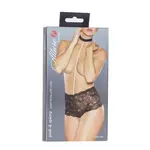 ALLURE LINGERIE ALLURE POSH & SPICY PEARL THONG WITH HALTER NECK - BLACK - ONE SIZE FITS MOST