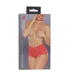 ALLURE LINGERIE ALLURE POSH & SPICY PEARL THONG WITH HALTER NECK - RED - ONE SIZE FITS MOST