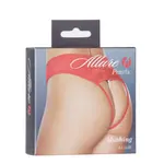 ALLURE LINGERIE ALLURE BLUSHING PEARL THONG - RED - ONE SIZE FITS MOST