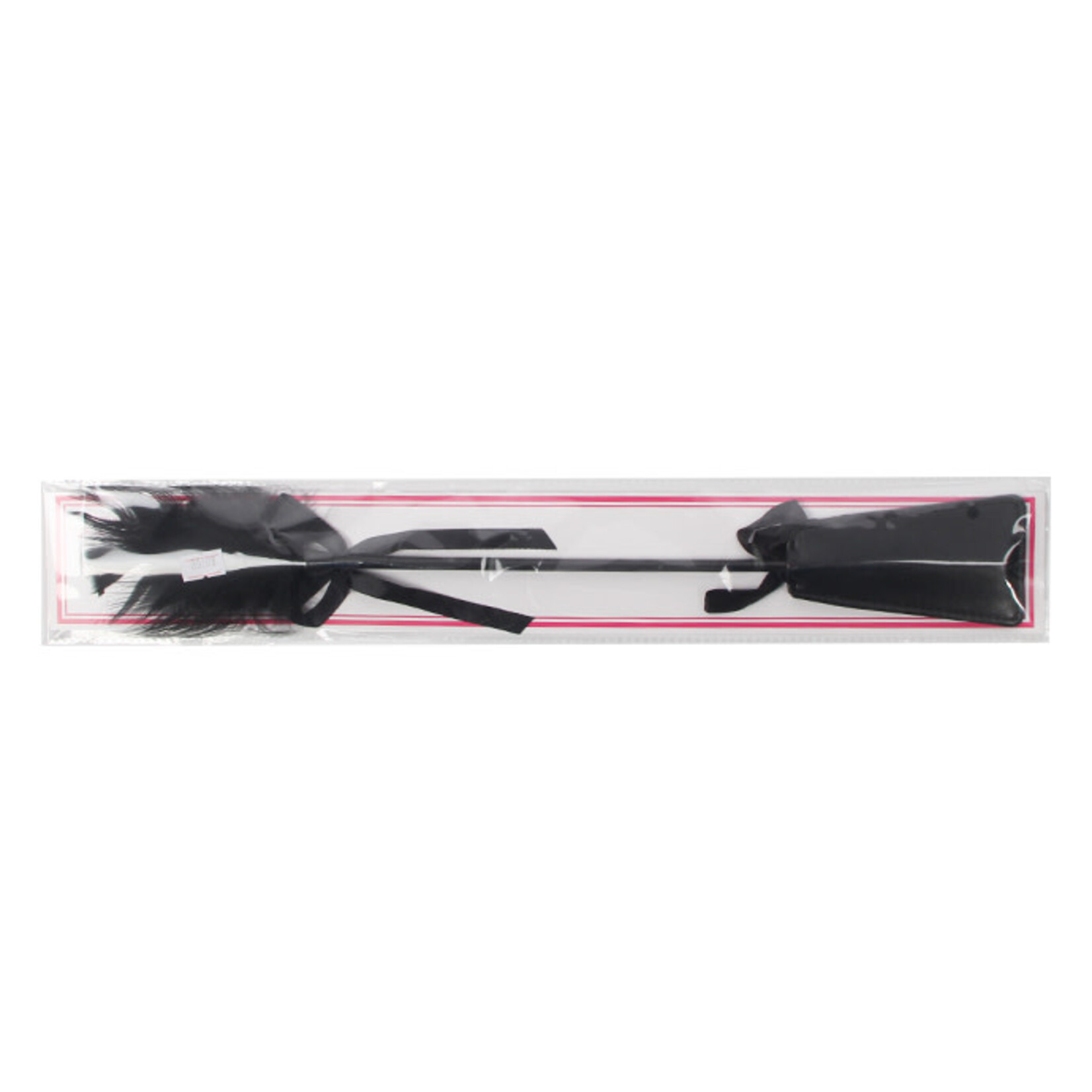 OH YEAH! -  LEATHER SLAPPER FEATHER WHIP RACKET TEASE PLAY ADULT COUPLE GAME TOY AS SHOWN