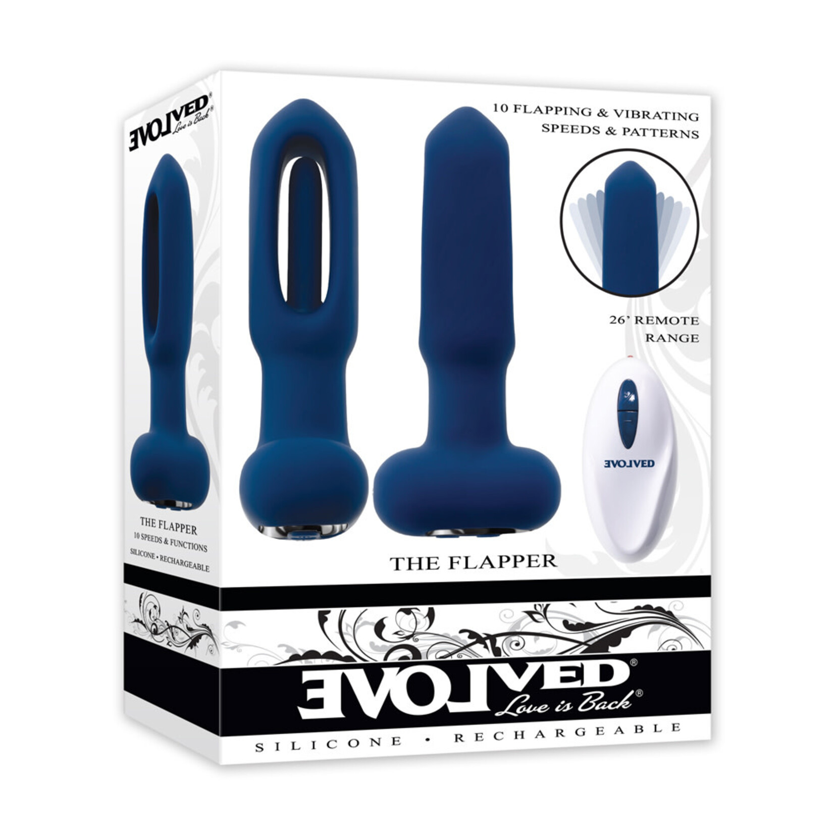 EVOLVED THE FLAPPER REMOTE ANAL VIBE