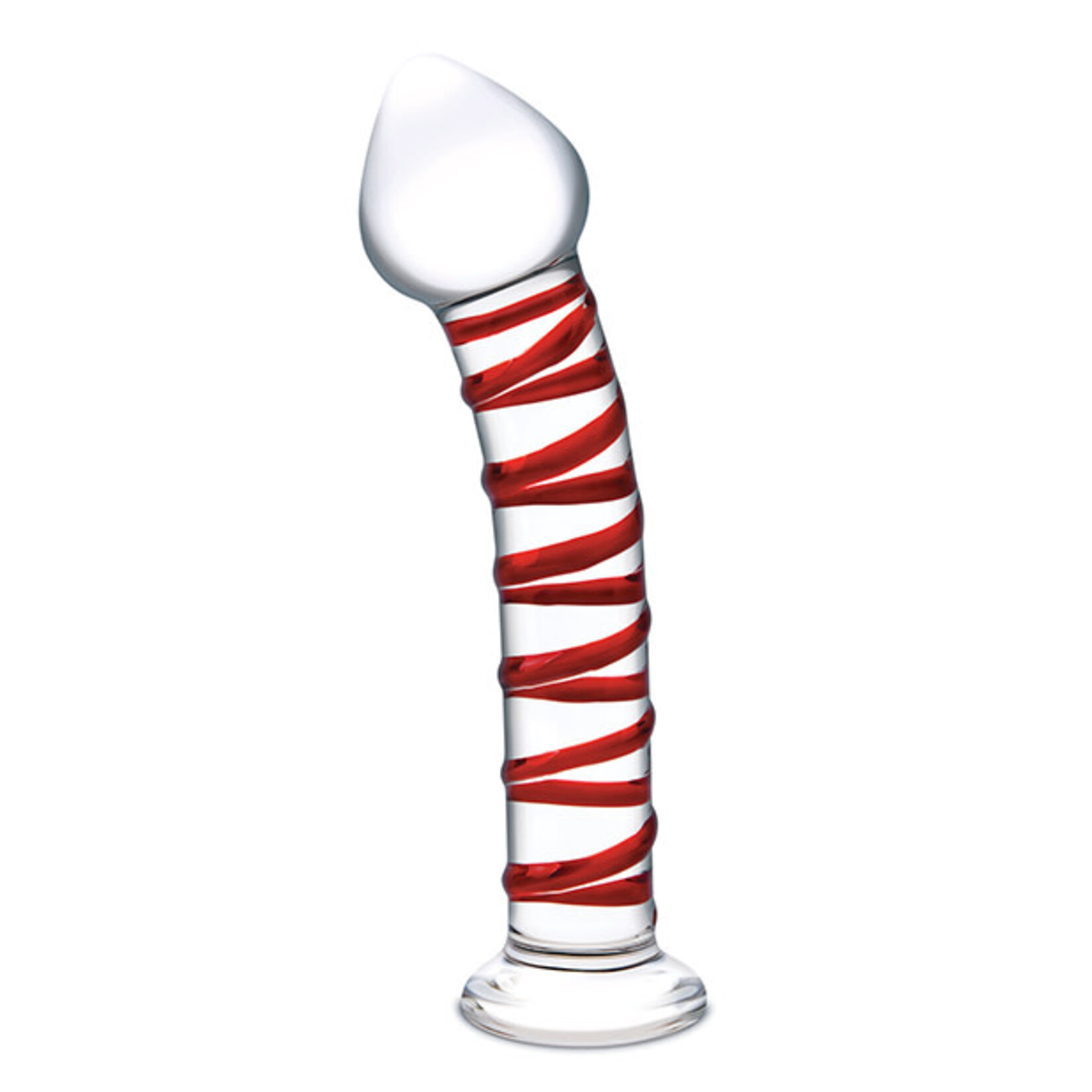 GLAS GLAS 8 INCH MR. SWIRLY DILDO