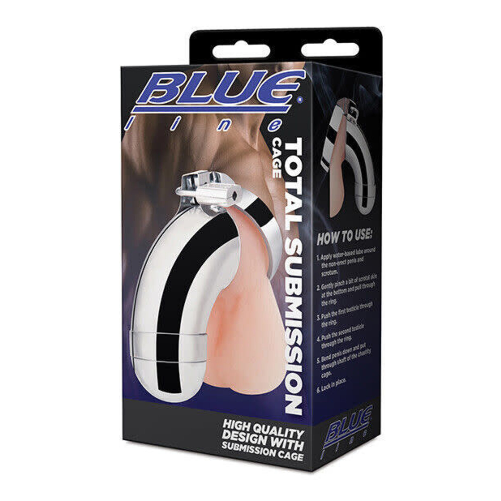 BLUE LINE TOTAL SUBMISSION COCK CAGE