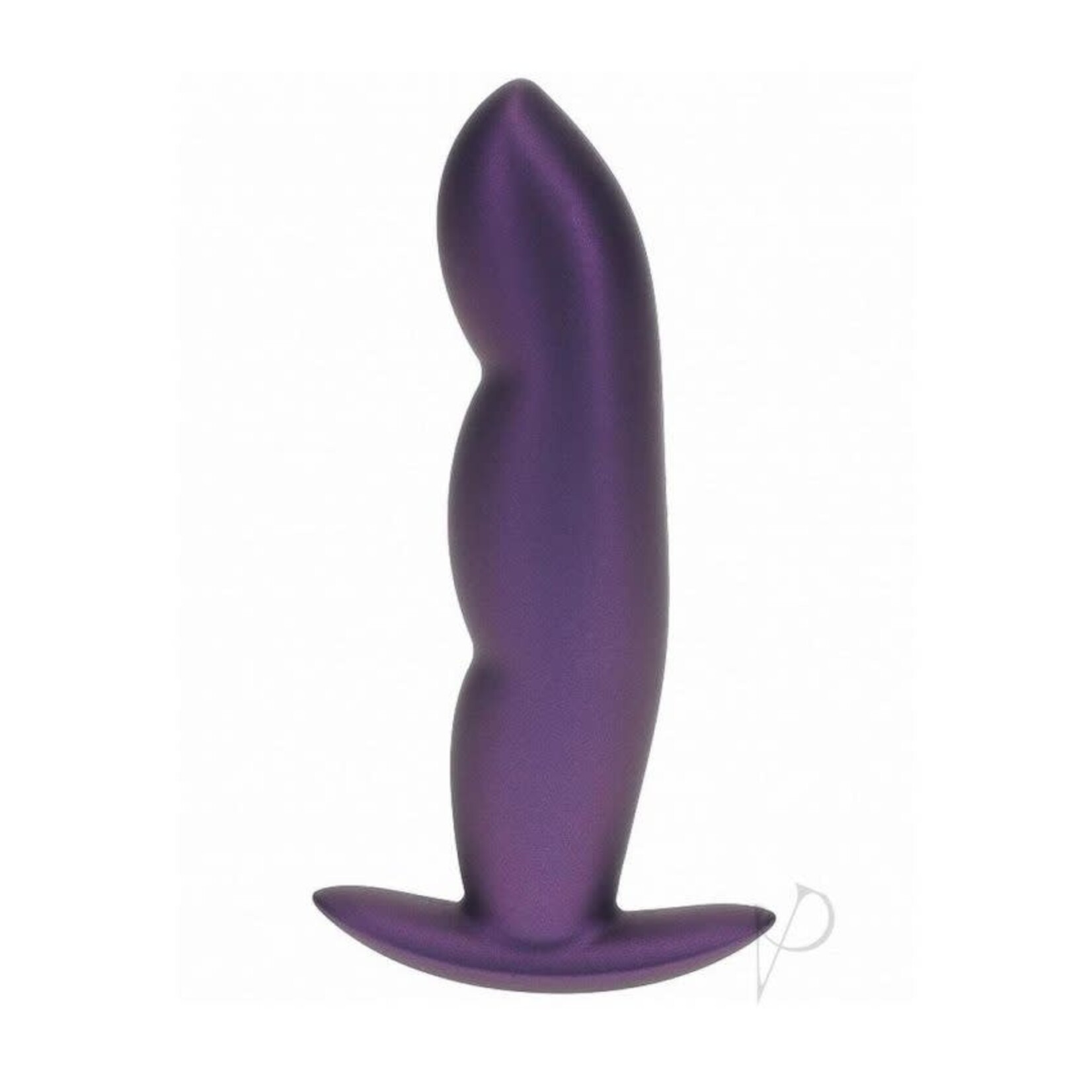 OUCH OUCH! SMOOTH SILICONE FINGER BUTT PLUG IN METALLIC PURPLE