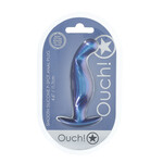 OUCH OUCH! SMOOTH SILICONE P-SPOT BUTT PLUG IN METALLIC BLUE