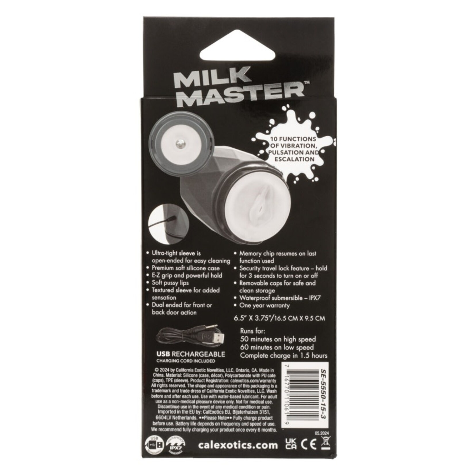 CALEXOTICS MILK MASTER VIBRO SQUEEZE PUSSY