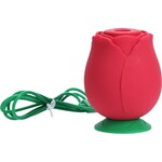 SHOTS SHOTS - THE ROSE 10 SPEED AIR PULSE VIBE SILICONE/RECHARGEABLE/WATERPROOF - RED