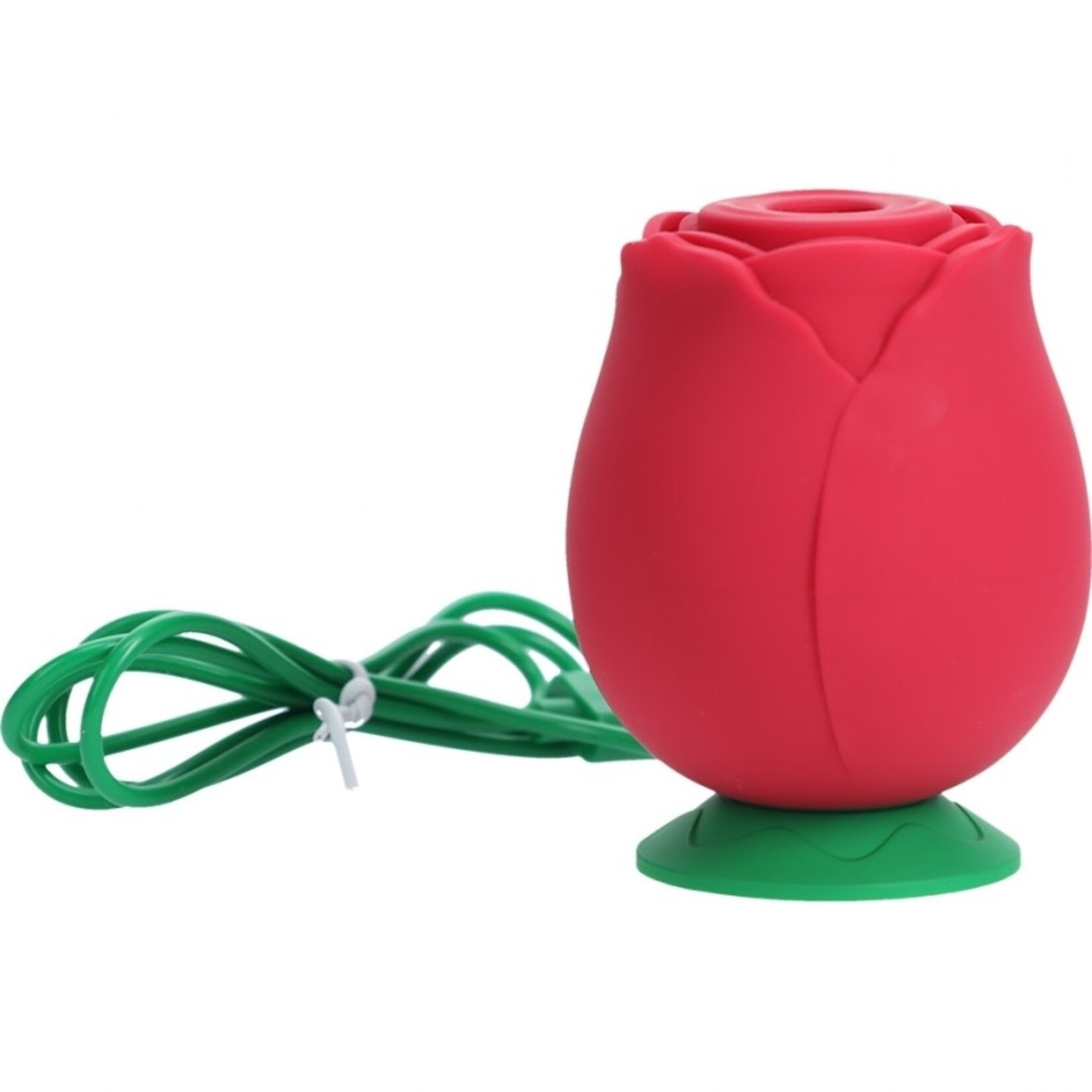 SHOTS SHOTS - THE ROSE 10 SPEED AIR PULSE VIBE SILICONE/RECHARGEABLE/WATERPROOF - RED