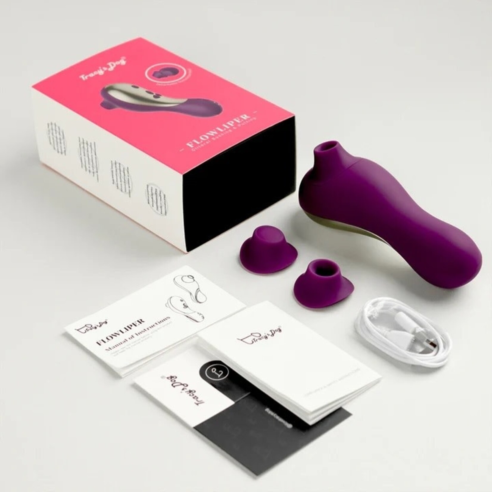 TRACY'S DOG TRACY'S DOG - FLOWLIPER CLITORAL SUCKING & PULSING VIBRATOR PURPLE