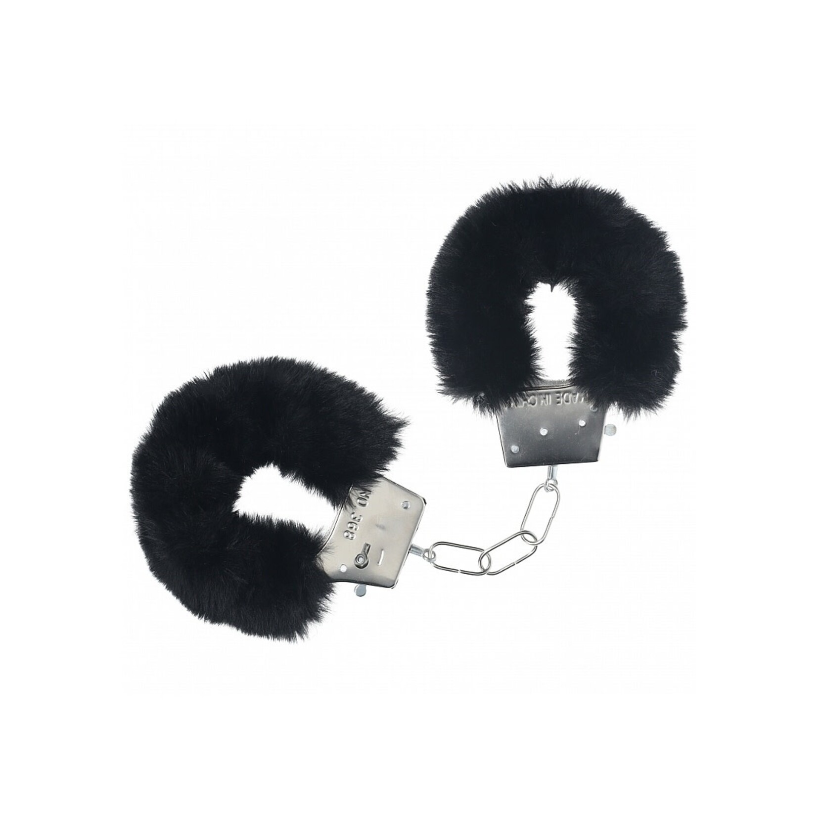 OUCH SHOTS - OUCH! - CLASSIC FLUFFY HANDCUFFS - BLACK
