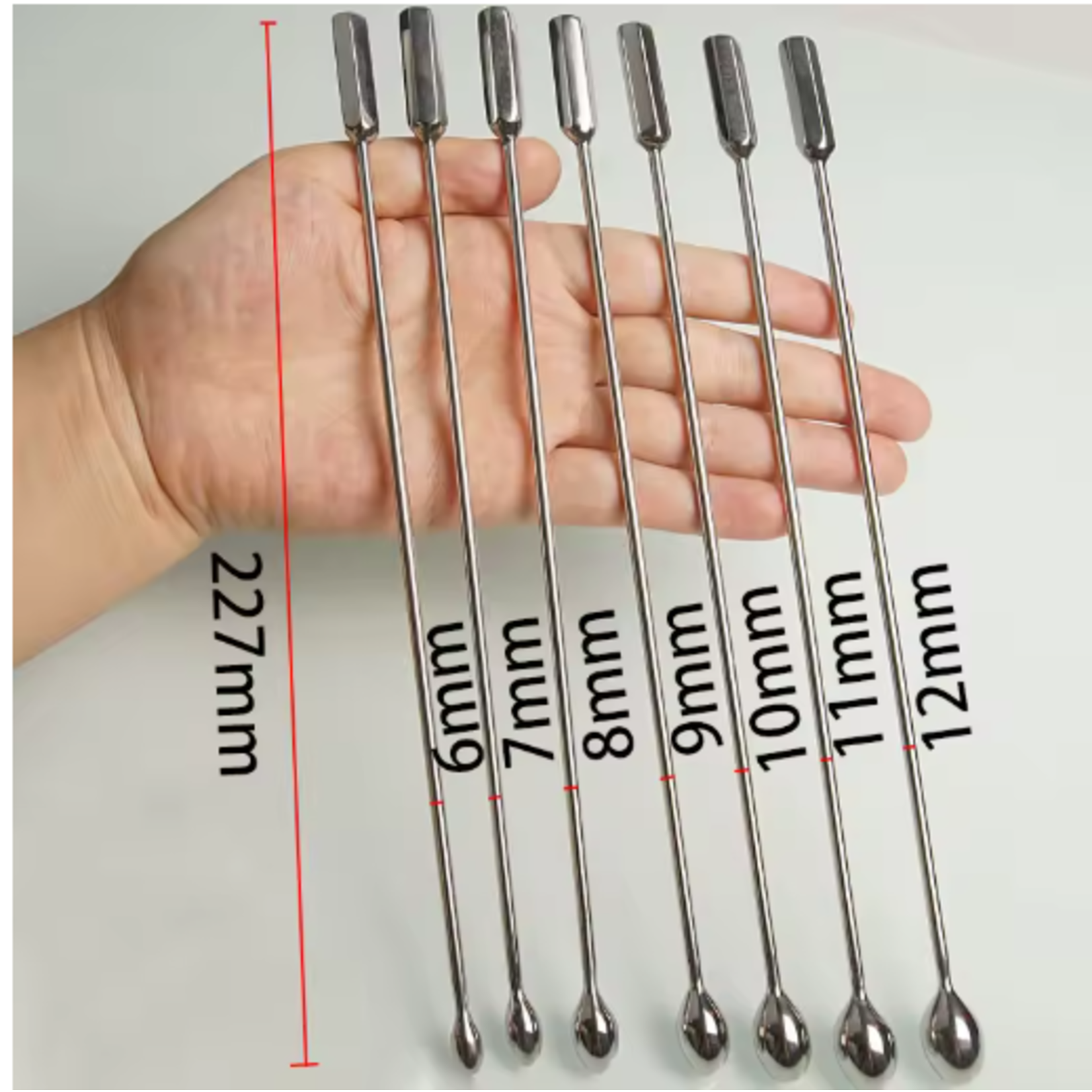 10MM URETHRAL SOUND MASTURBATION,BALL TIPPED PENIS ROD,STAINLESS STEEL URETHRAL SOUNDING DILATOR
