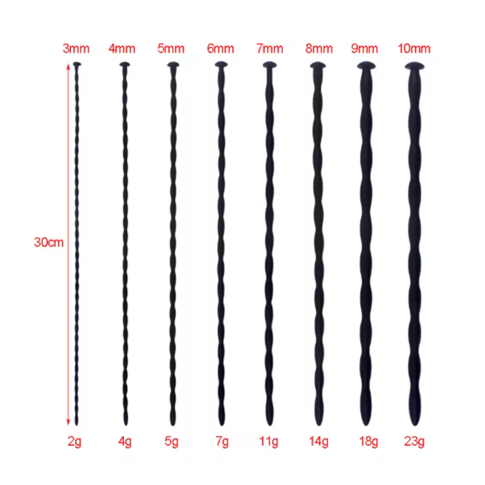 4 MMSILICONE PENIS PLUG URETHRAL SOUND CATHETER DILATOR