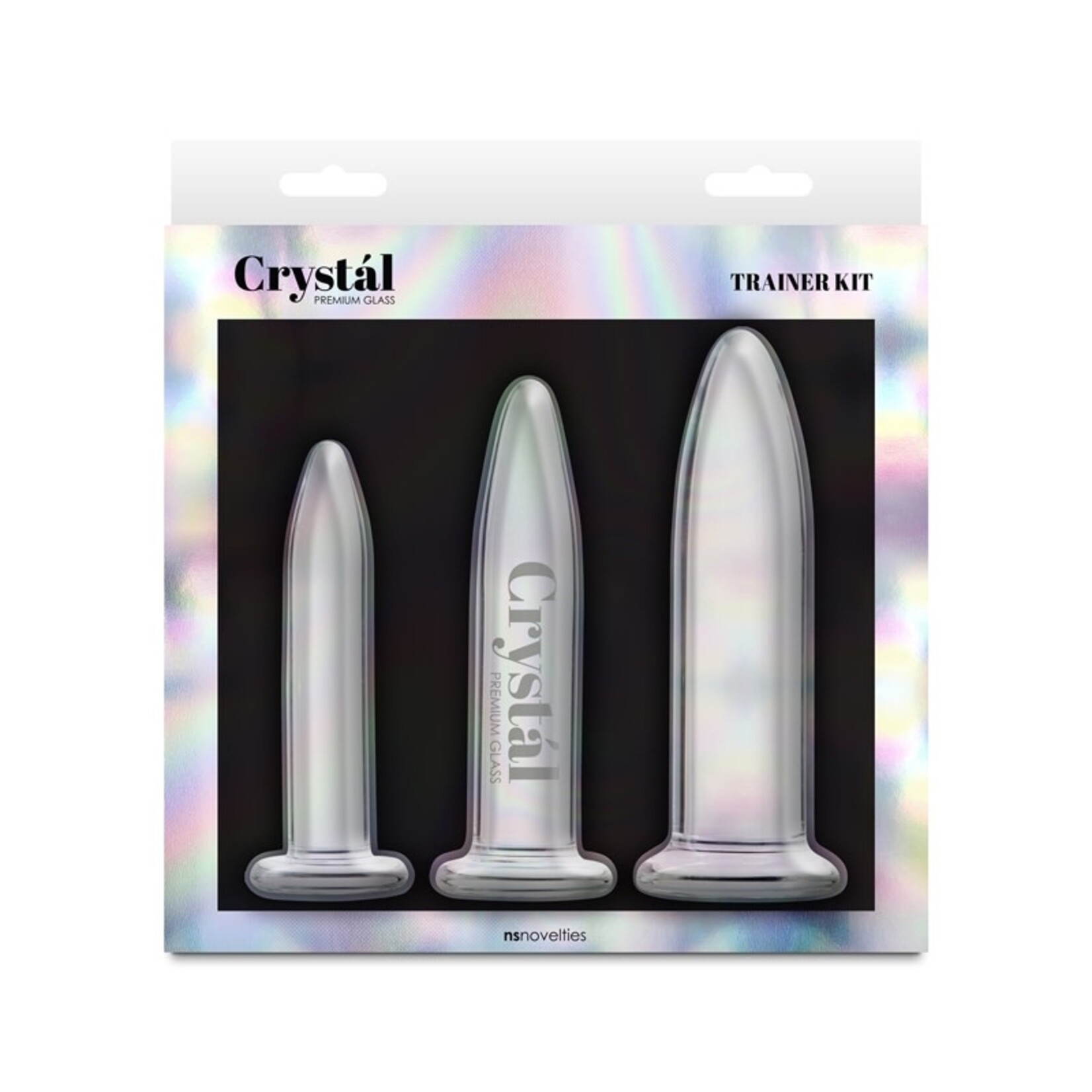 NS NOVELTIES CRYSTAL - 3PC TRAINER KIT - CLEAR