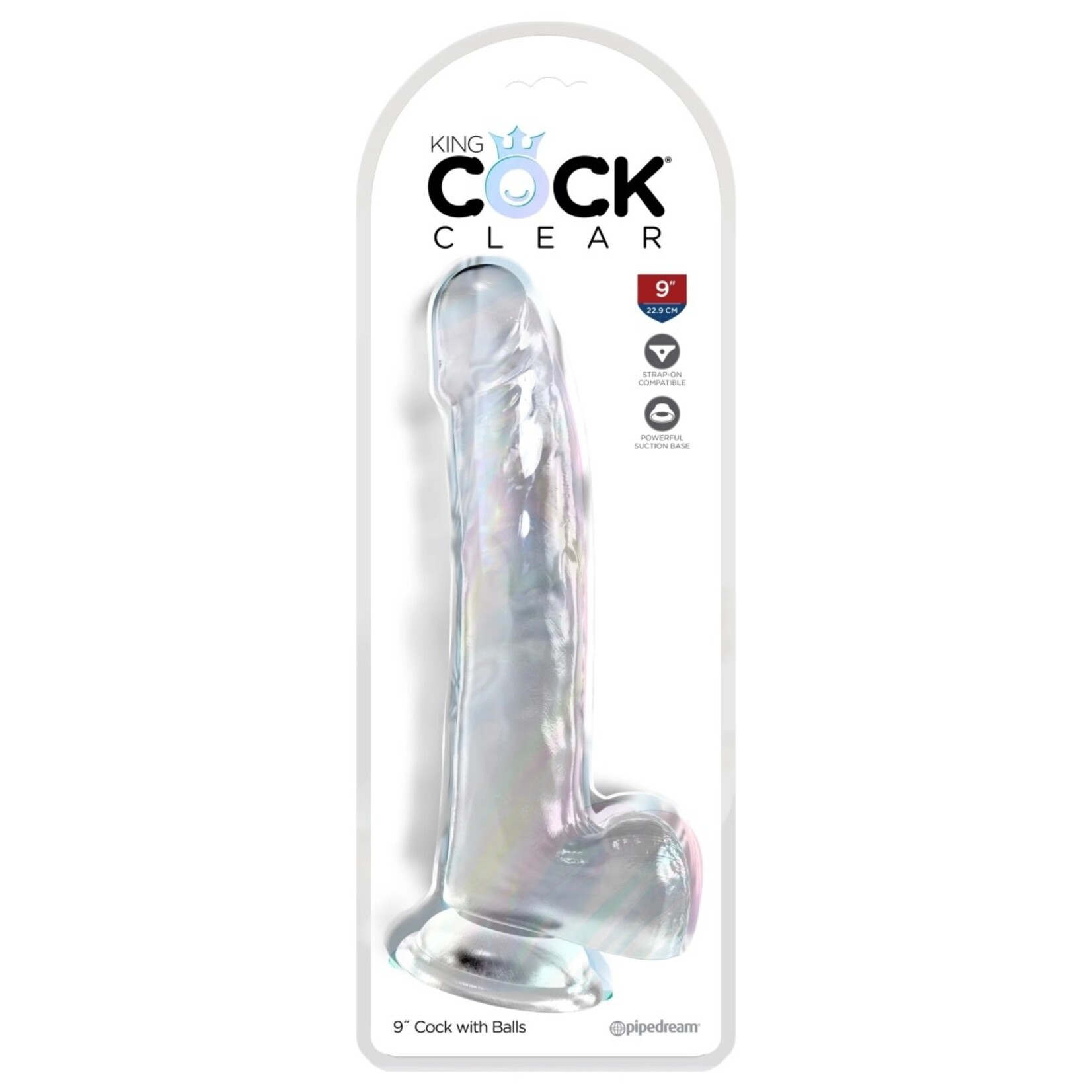 KING COCK KING COCK CLEAR 9" COCK WITH BALLS